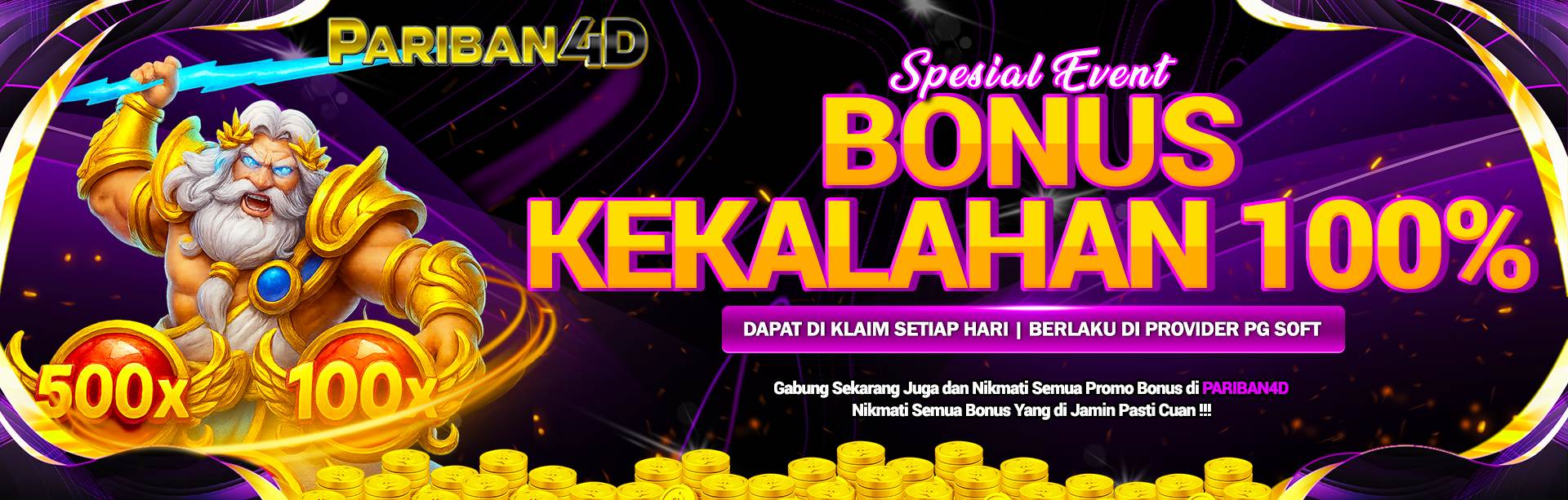 BONUS KEKALAHAN 100% SLOT GAMES