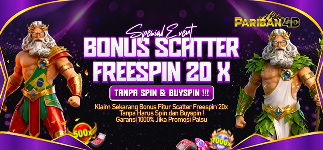 BONUS FREESPIN LANGSUNG "GATES OF OLYMPUS™ ORIGINAL" PARIBAN4D