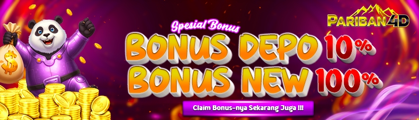 BONUS NEW MEMBER 100% & BONUS DEPOSIT HARIAN 10%