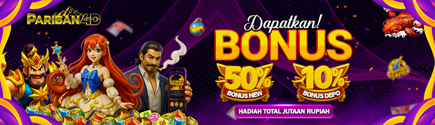 BONUS NEW MEMBER 50% & BONUS DEPOSIT HARIAN 10%